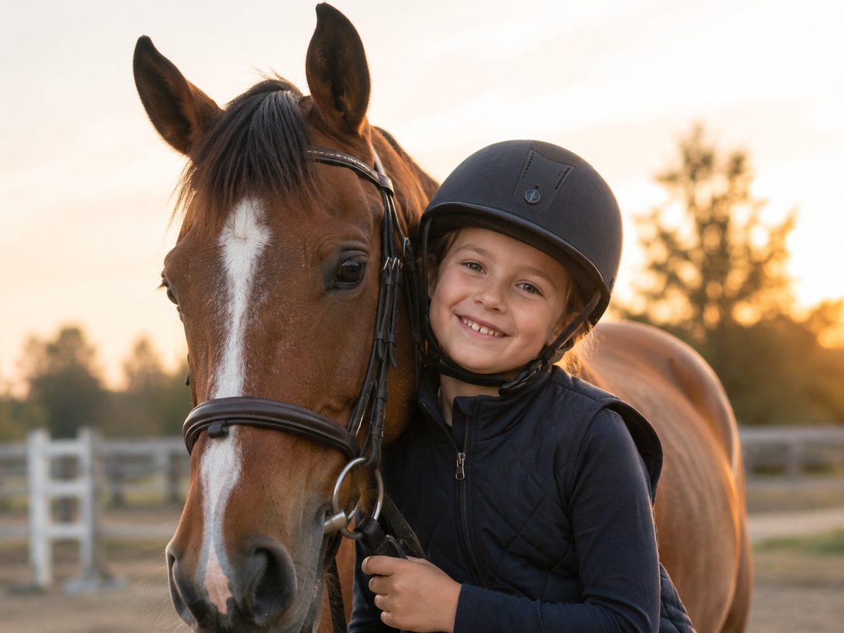 Barn og hest